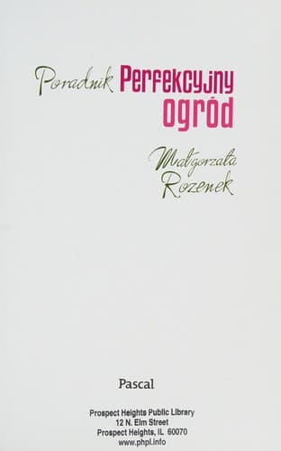 Tapa de Perfekcyiny ogród
