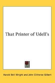 Tapa de That Printer of Udell's