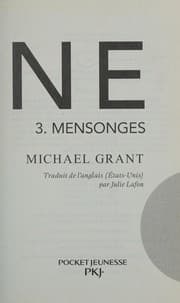 Tapa de Mensonges