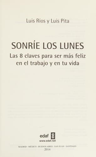 Tapa de Sonríe los lunes