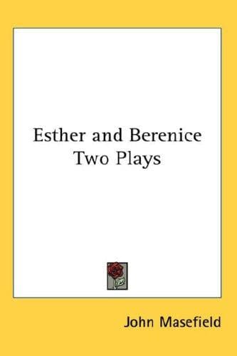 Tapa de Esther and Berenice Two Plays