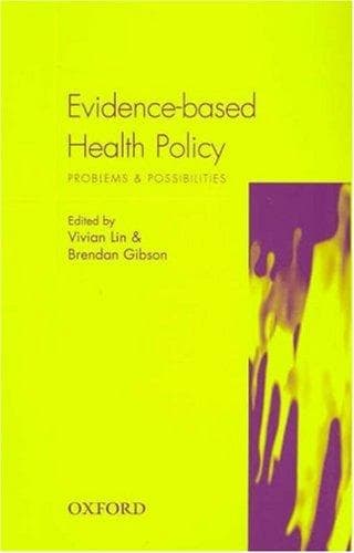 Tapa de Evidence-based health policy
