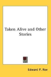 Tapa de Taken Alive and Other Stories