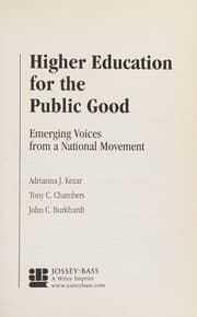 Tapa de Higher education for the public good
