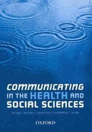 Tapa de Communicating in the health and social sciences