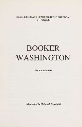 Tapa de Booker Washington