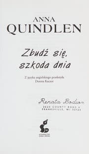 Tapa de Zbudź się, szkoda dnia