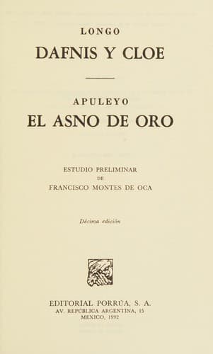 Tapa de Dafnis y Cloe