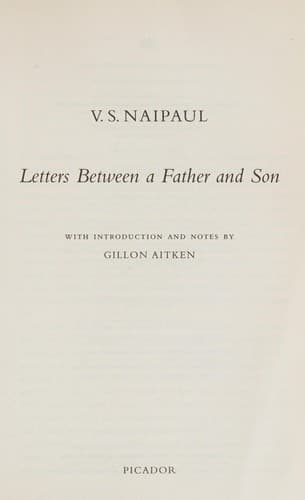 Tapa de Letters between a father and son