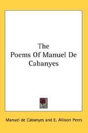 Tapa de The poems of Manuel de Cabanyes