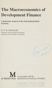 Tapa de The Macroeconomics of Development Finance