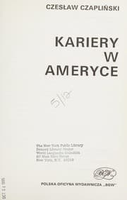 Tapa de Kariery w Ameryce