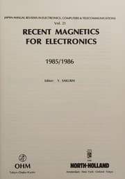 Tapa de Recent Magnetics for Electronics, 1985/1986 (Japan Annual Reviews in Electronics, Computers and Telecommunications, Vol 21)