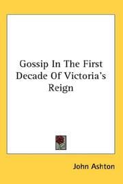 Tapa de Gossip In The First Decade Of Victoria's Reign