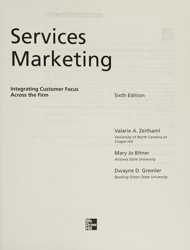 Tapa de Services marketing