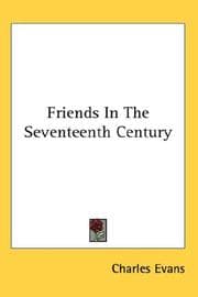 Tapa de Friends In The Seventeenth Century