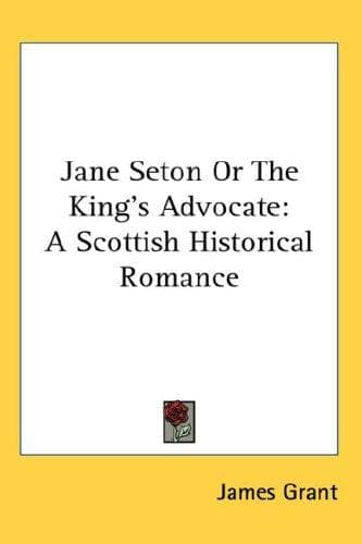 Tapa de Jane Seton or the King's Advocate