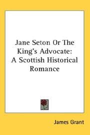 Tapa de Jane Seton or the King's Advocate