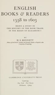 Tapa de English books & readers, 1558 to 1603