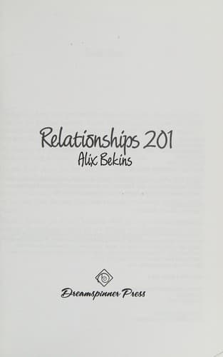Tapa de Relationships 201