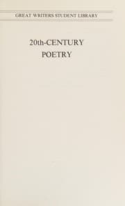 Tapa de Twentieth Century Poetry (Great Writers Library)
