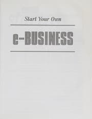 Tapa de Start Your Own E-Business