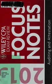 Tapa de Wiley CPA Examination Review 2013 Focus Notes