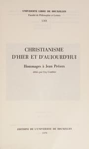 Tapa de Christianisme d'hier et d'aujourd'hui