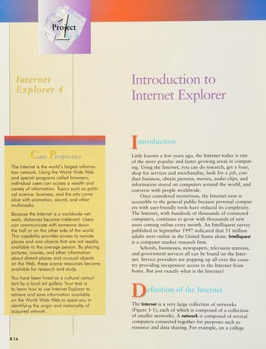 Tapa de Microsoft Internet Explorer 4 -  An Introduction
