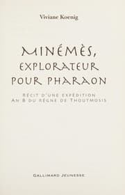 Tapa de Minémès, explorateur pour pharaon