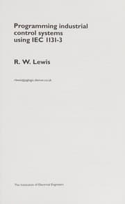 Tapa de Programming industrial control systems using IEC 1131-3