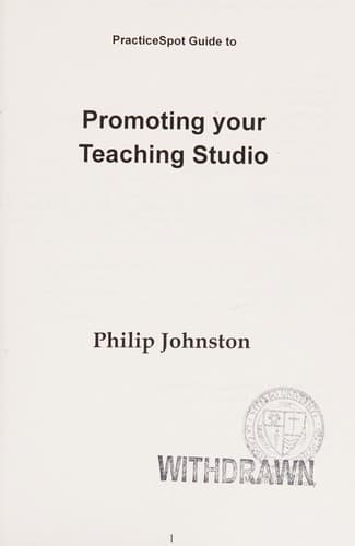 Tapa de PracticeSpot guide to promoting your teaching studio