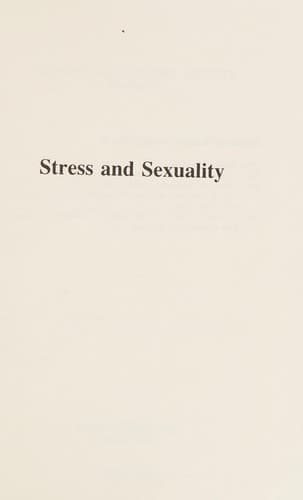 Tapa de Stress and sexuality