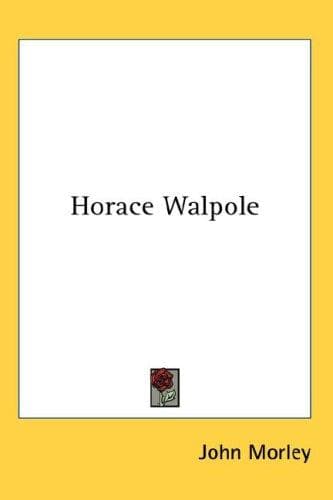 Tapa de Horace Walpole
