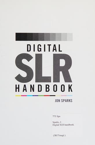 Tapa de Digital SLR handbook