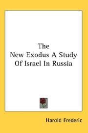 Tapa de The New Exodus A Study Of Israel In Russia