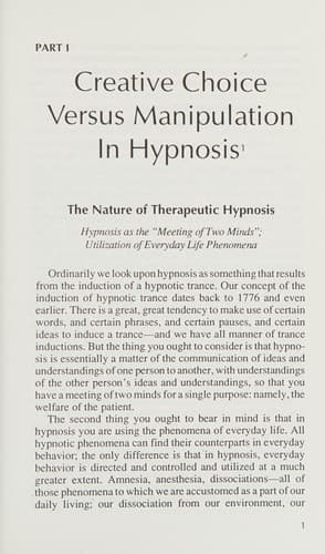 Tapa de Creative choice in hypnosis