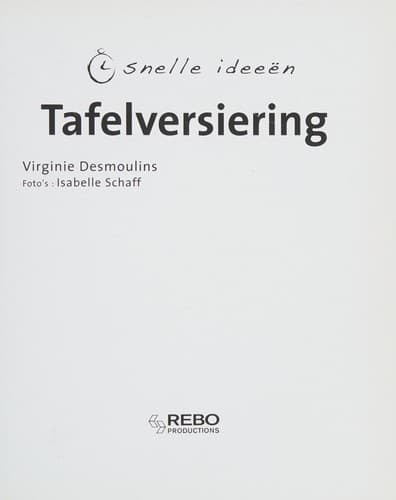 Tapa de Tafelversiering