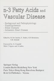 Tapa de N-3 Fatty Acids And Vascular Disease (DISCONTINUED (Current Topics in Cardiovascular Disease))