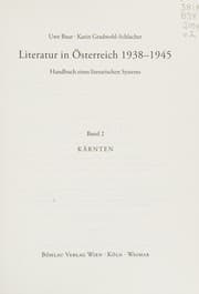Tapa de Literatur in Österreich 1938-1945, Kärnten