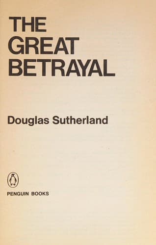 Tapa de The great betrayal