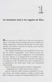 Tapa de La mariposa azul y los regalos de Dios