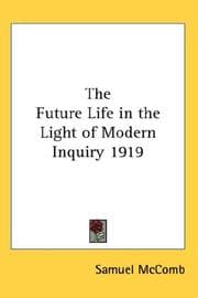 Tapa de The Future Life in the Light of Modern Inquiry 1919
