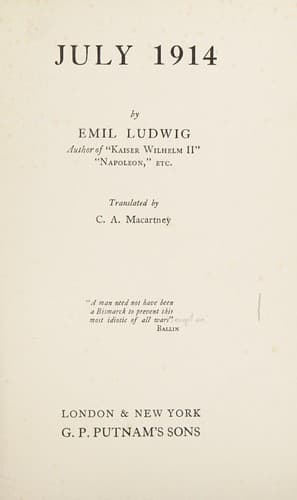Tapa de July 1914