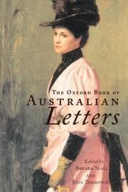 Tapa de The Oxford book of Australian letters