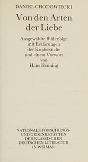 Tapa de Von den Arten der Liebe