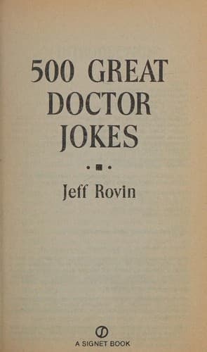 Tapa de 500 great doctor jokes