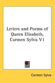 Tapa de Letters and Poems of Queen Elisabeth, Carmen Sylva V1