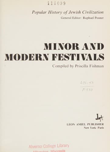 Tapa de Minor and modern festivals