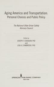Tapa de Aging America and transportation